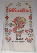 Heidi&#39;s Restaurant on Mt Hood Freeway NAPKIN Gresham, Oregon Vintage 80s - $150.76 MXN
