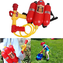 Firefighter Fireman Backpack Water Gun Toy For Kids Water Squirt Outdoor... - $27.99