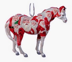 2005 Retired Trail of Painted Ponies Big Red Santa Christmas Ornament 12325 - £78.65 GBP