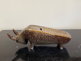 Mid Century Bennington Pottery Bull Bank Designed by Yusuke Aida - £138.48 GBP