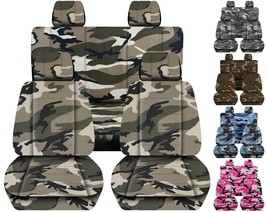 Front and Rear car seat covers Fits Jeep wrangler JL 2018-2024  Nice Camouflage - $169.99