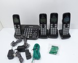 Panasonic KX-TG4741 Cordless Phone System 4 Handsets Answering Machine W... - $40.49