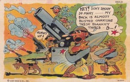 Hey Don&#39;t Shoot So Many WWII 1942 Junction City Kansas KS Comic Postcard C21 - £2.39 GBP