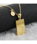 Personalized Pisces Zodiac Necklace Spiritual &amp; Minimalist Gold Stainles... - $534.92 MXN