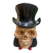 1996 Halloween Animated Skull Wall Plaque Lights &amp; Sound Paper Magic Group Works - £11.96 GBP