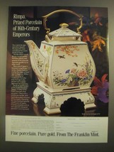 1988 The Franklin Mint Ad - The Birds and Flowers of the Orient Porcelai... - $18.49