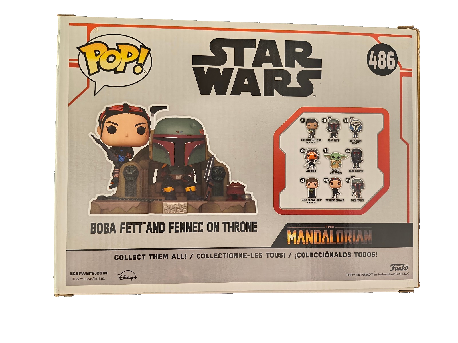Funko Moments: Star Wars - Boba Fett Fennec on Throne #486 free shipping Item image 3