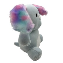 Squishmallows Squeeze Mallows Demir Blue Dog 8&quot; Plush Stuffed Toy Tie Dye Ears - £9.54 GBP