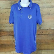 Zumba Wear Blouse Top Women&#39;s Size S Blue DK4 - $7.91