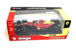 Ferrari F1-75 F1 #16 Italian GP LeClerc Giallo Bburago 1:18 18-16811 BRA... - $66.97