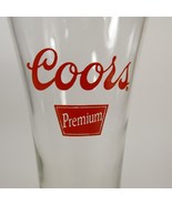 Coors Premium Red Logo Pilsner Style 10oz  7 1/4&quot; Glass FMKJ# - £4.00 GBP