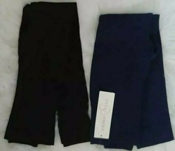 2 Pair LG Rhonda Shear HSN Capri Compression Leggings Black Navy New - £17.17 GBP