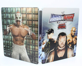 New Smackdown vs Raw 2008 Steel Book Case and Collector&#39;s Edition Bonus Disc - $34.64