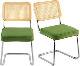 Vevor Rattan Dining Chairs Set Of 2, Mid Century Modern Dining Chair,, 18.1 Inch - $175.93