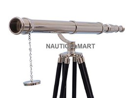 NauticalMart Floor Standing Chrome Galileo Telescope 65&quot;  - £156.48 GBP