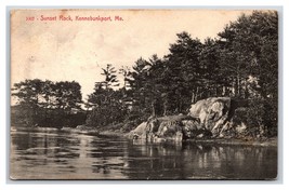 Sunset Rock Kennebunkport Maine ME DB Postcard Y7 - £2.30 GBP