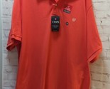 Chaps 4XB polo shirt NWT Men&#39;s red coral pink moisture wicking cotton - £15.65 GBP