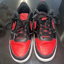Nike Boys Court Borough Low 2 BQ5448-007 Black Casual Shoes Sneakers Size 6Y - £18.10 GBP