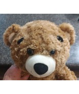 Build a Bear BAB Teddy Bear Plush big head  eyebrows stuffed brown - $11.77