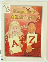 Explore Michigan A TO Z By David B McConnell Activity Book Educational Fun state - £14.37 GBP