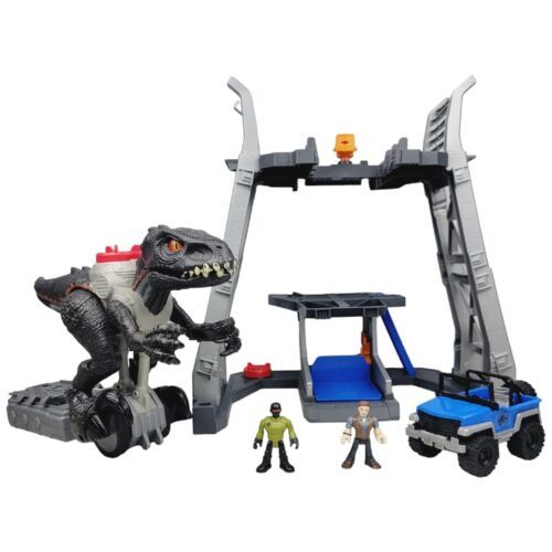 Jurassic World Imaginext Jurassic Rex 3-Level Play Set with Owen Grady F... - $32.38