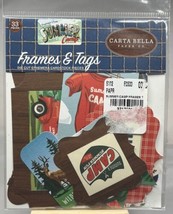 Carta Bella Frames &amp; Tags Summer Camp Ephemera Die Cut 33pc - $3.00