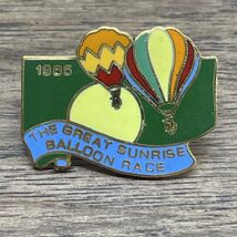 Vintage 1985 The Great Sunrise Balloon Race Hot Air Balloon Lapel Hat  K... - $7.92