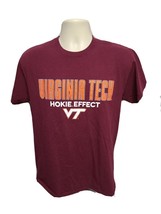 VT Virginia Tech Hokie Effect Adult Medium Burgundy TShirt - £11.84 GBP
