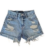 Aeropostale™ ~ Size 2 ~  Distressed ~ Cotton ~ 90&#39;s Hi-Rise ~ Cut Off Sh... - €24,33 EUR