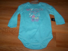 Infant Size 3-6 Months Long Sleeve One Piece Top Why Walk When You Can Stroll - £7.21 GBP