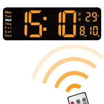 Big Digital LED Wall Alarm Clock with Calendar and Display - $19.77+