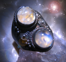 HAUNTED ANTIQUE MOONSTONE RING SERENO ILLUMINATI MANY GIFT MAGICK HIGHEST LIGHT  image 2