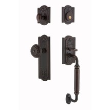 Nostalgic Warehouse, Backset-2.375&quot;, 708240 Meadows C Grip Entry Set, Br... - £491.85 GBP