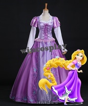 Princess Rapunzel Cosplay Costume Custom-made Rapunzel cosplay dress - £125.06 GBP