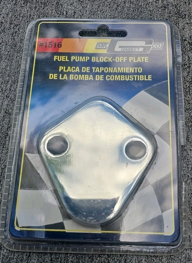 Fuel Pump Block-Off Plate  - Mr Gasket #1516 - $9.90