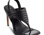 DKNY Women Stiletto Heel Slingback Sandals Ranae Size US 5 Black Leather - £35.50 GBP