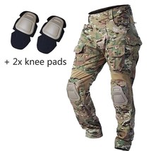 Mens Clothing Combat Pants With Pads Army  t  Cargo  Trousers  Multicam Trek Clo - £111.49 GBP
