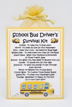 School Bus Driver&#39;s Survival Kit (USA) - Fun Novelty Gift &amp; Card Alternative / P - £6.48 GBP