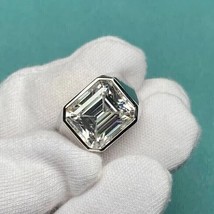 4Ct Emerald Cut Lab-Created Diamond Men&#39;s Wedding Ring 14K White Gold Plated - £148.83 GBP
