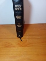 HOLY BIBLE Vine&#39;s Expository Reference Edition NKJV Genuine Black Leather - £22.84 GBP