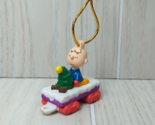 Whitmans Charlie Brown Peanuts Train car Christmas Tree Ornament Charlie... - $5.93