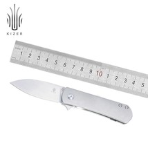 Kizer Yorkie S35VN Steel Blade Titanium Handle EDC Pocket Folding Knife - £109.05 GBP