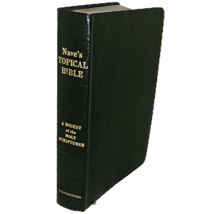 Vintage Naves Topical Bible 1962 Southwestern Bonded Black Leather Tabbe... - £39.22 GBP