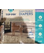 New/opened 28-29 Count Pack-Top Paw Disposable Dog Diapers Size XL-22&quot;-3... - $259.25 MXN