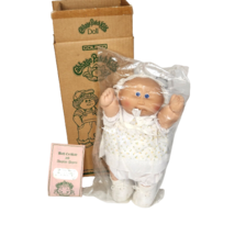 VINTAGE CABBAGE PATCH KIDS CATALOG MAIL AWAY BOX WHITE GIRL FLOWER SHIRT... - $94.05