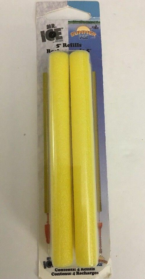 Rod-N-Bobb&#39;s Mr. Ice &amp; Summer 5&quot; Yellow Refills-4 Refills-SHIPS N 24 HOU... - $7.80