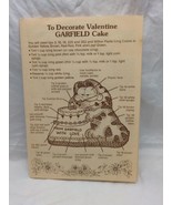 Vintage 1984 Garfield Cake Pan Decorating Instructions Sheet - $9.89