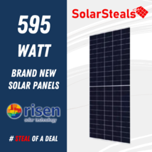 Brand New Risen Titan RSM120-8-595BMDG 595W Mono 120 Cell 595 Watt Solar... - $220.00