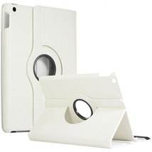 Leather Flip Rotating Portfolio Stand Case Cover WHITE for iPad 5/iPad 6 9.7&quot; - £5.32 GBP