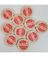 Vintage Highland Dairy Half &amp; Half Bottle 1.75&quot; Tops LOT OF 10 Advertisi... - $13.46